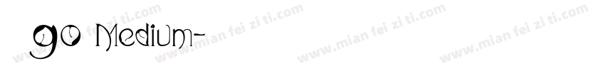 真武90 Medium字体转换